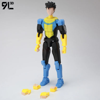 9L3D Printed Invincible Tech Jacket Toys Action Figures Titan13 T13 Dummy 13 Superheroes Multi-Jointed Movable Shapeshift Toys