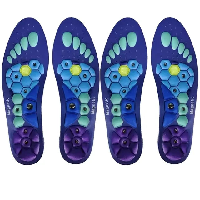 1 Pair Magnetic Therapy Foot Acupressure Insole Arch Support Health Massage Shoes Soles Reflexology Anti-fatigue Comfort Inserts