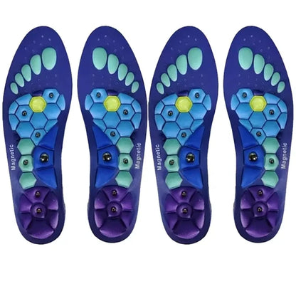 1 Pair Magnetic Therapy Foot Acupressure Insole Arch Support Health Massage Shoes Soles Reflexology Anti-fatigue Comfort Inserts