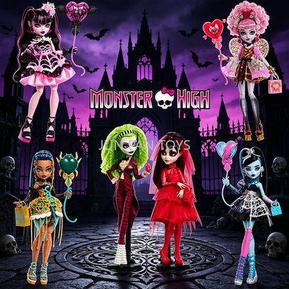 Original Monster High Fest Scary Sweet Birthday Prom Party Secrets Garden Wednesday Addams Collectible Fashion Doll Kid Gift Toy