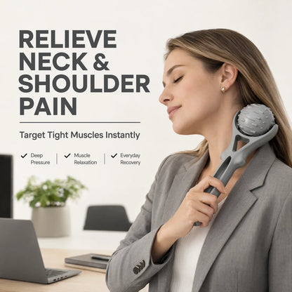 Handheld Fascia Massage Ball Deep Tissue Muscle Roller Trigger Point Massager Neck Back Foot Pain Relief Recovery Tool
