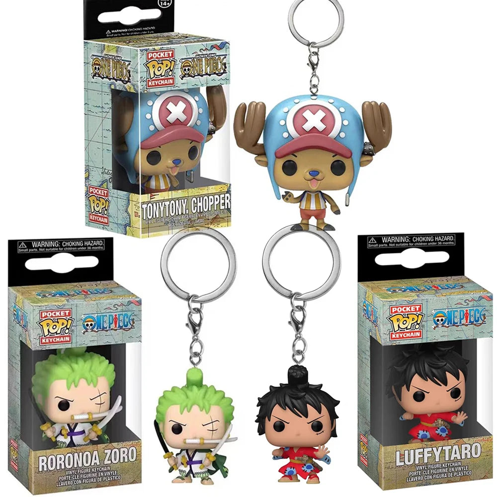 Anime One Piece New Keychain, Rhonoya Solon, Tony Joba Style, Cartoon Keychain, Fashion Bag or Car Pendant, Gift