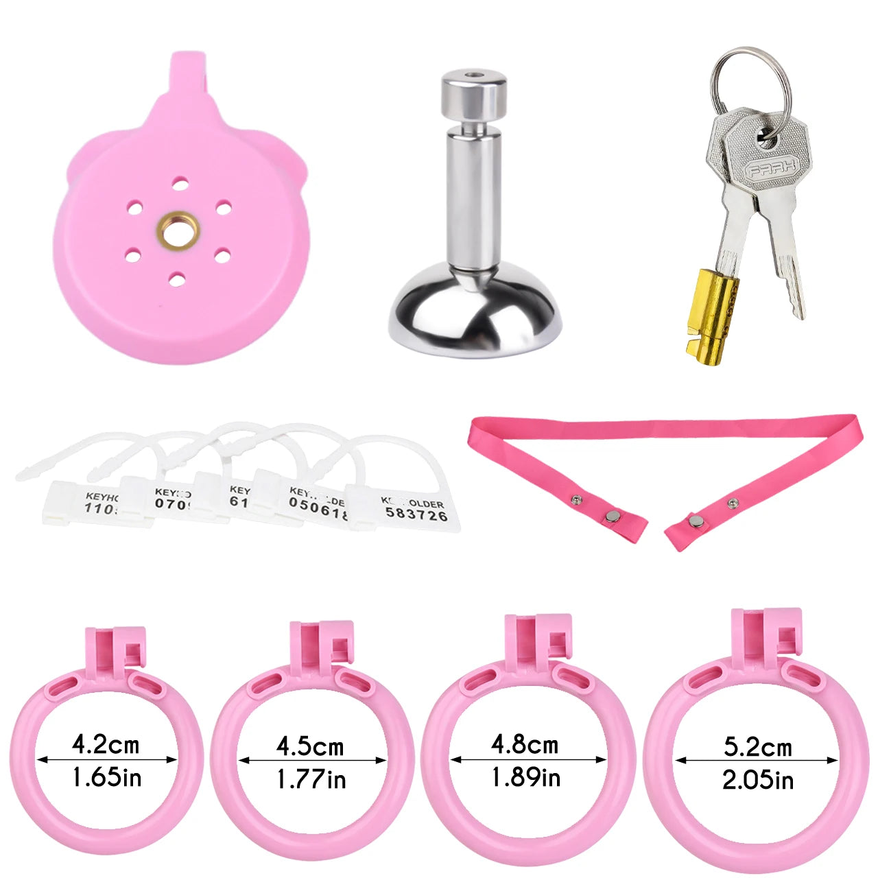 FRRK 4 Size Rings Resin Sissies Urethral Inverted Male Chastity Cage With Metal Urine Catheter 정조대 Penis Lock BDSM Men's Sex Toy