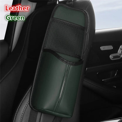 Car Seat Back Bag With Tissue Holder Car Seat Side Storage Bag Car Multifunctional Hanging Drink Holder Mesh Storage Pocket