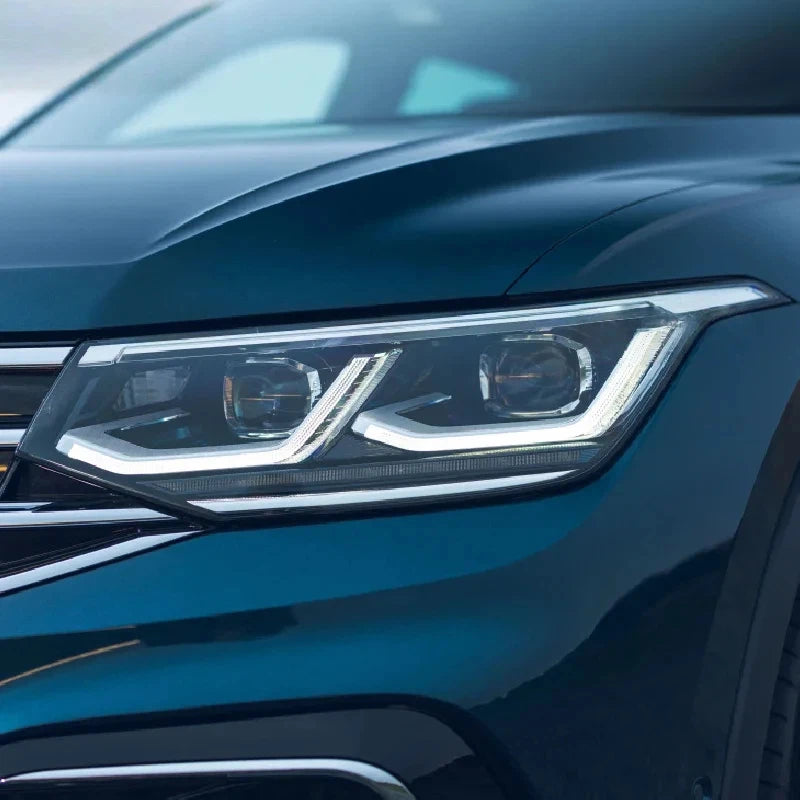 2 Pcs For Volkswagen VW Tiguan R Line Facelift 2020 2021 Car Headlight Tint Smoked Black Protective Film Transparent TPU Sticker