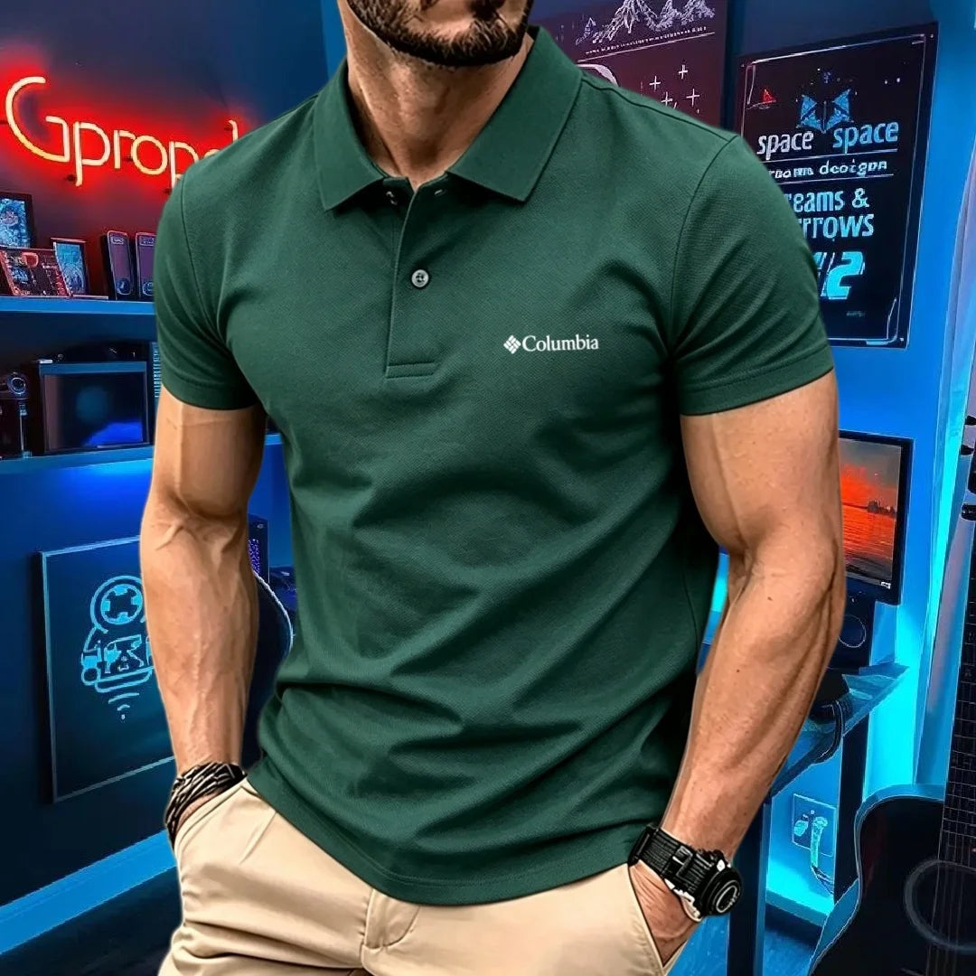 100% pure cotton 2026high-end brand men's short sleeve polo shirt summer fashion luxury logo embroidered golf top casual T-shirt