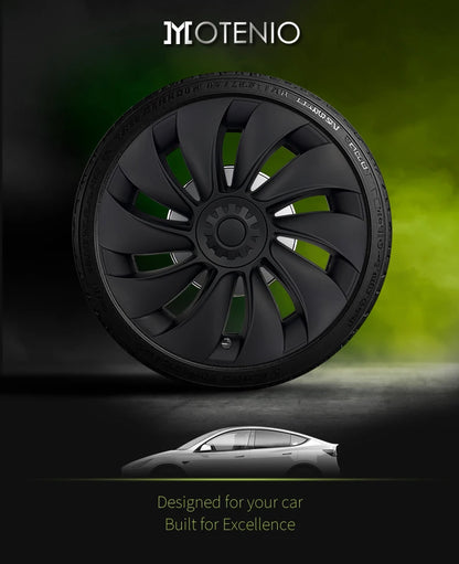 4PCS for Tesla Model Y 2025-2026 Juniper 19 Inch Smooth Style Hubcap Hub Cap Full Rim Cover Replacement Wheel Cap Accessories