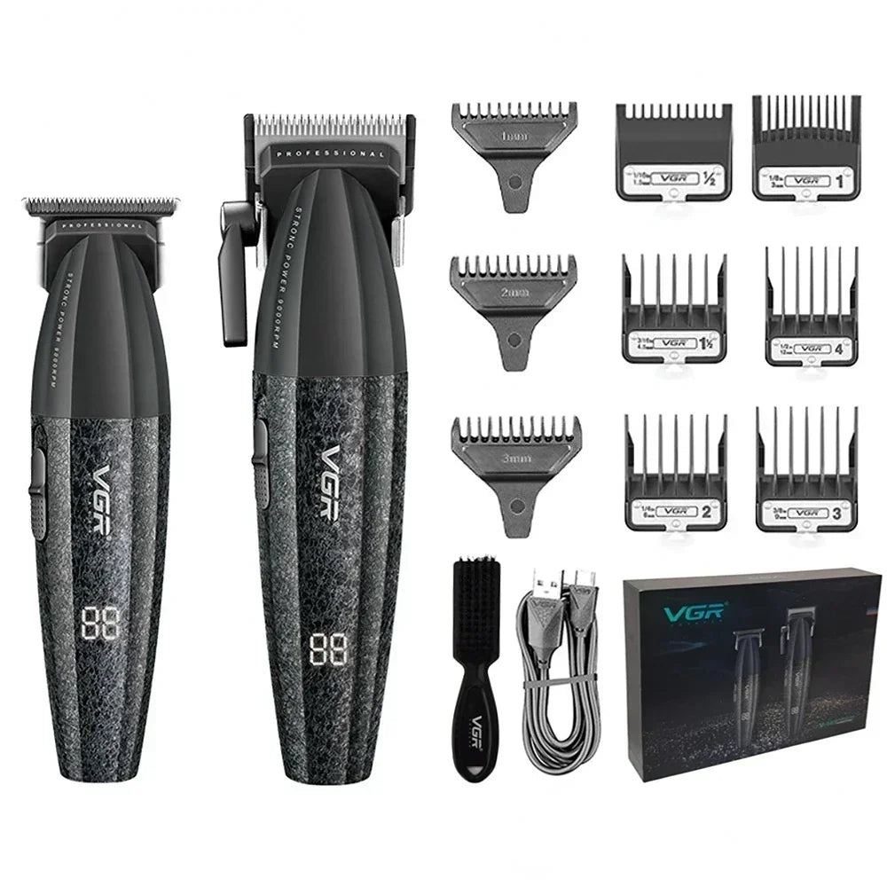 VGR Hair Trimmer Professional Clippers Cordless Hair Clipper Electric Clippers 9000 RPM Adjustable Hair Trimmer for Men V-640 s3
