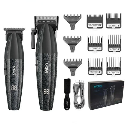 VGR Hair Trimmer Professional Clippers Cordless Hair Clipper Electric Clippers 9000 RPM Adjustable Hair Trimmer for Men V-640 s3