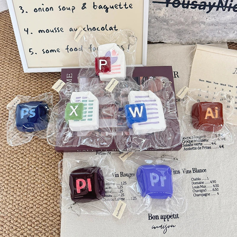 Office Series Slow-Rising Squeeze Toys — Stress Relief Toys for Adults