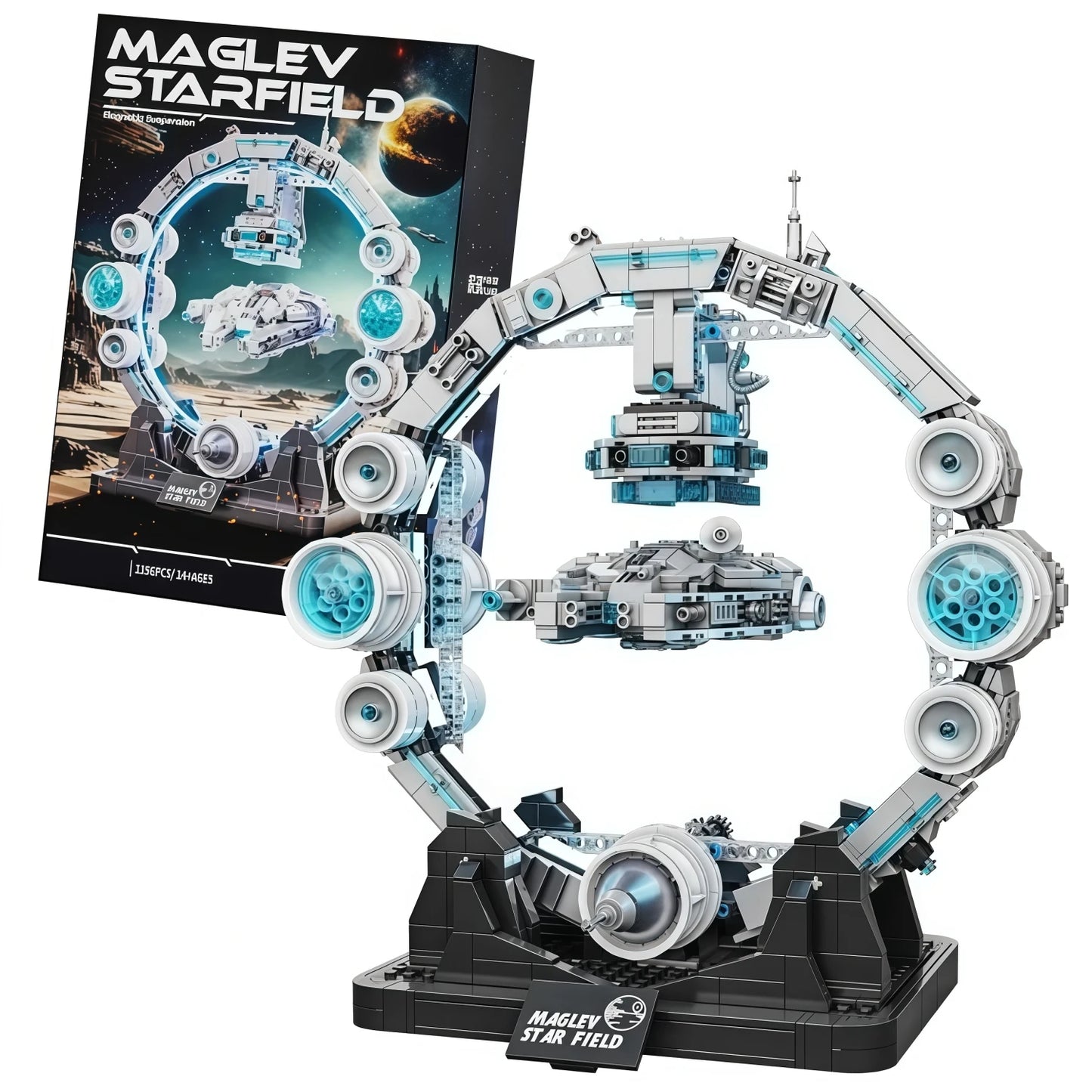 1196PCS Star Plan Building Blocks Falcon Spaceship Model DIY Toy Set Cool Room Decor Christmas Gift for Boys And Adults