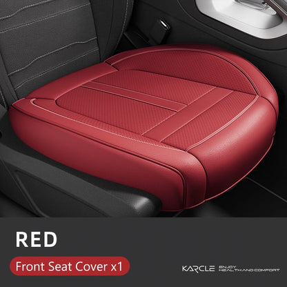 360 Surrounded Nappa Leather Car Front Seat Covers Universal Fit For Most Cars Cushion Covers Car Styling Seat Protector Pads