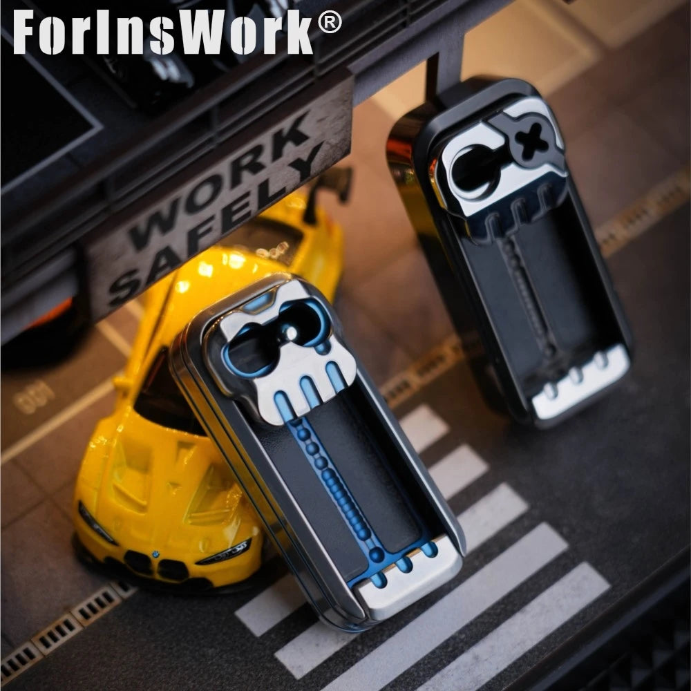 Color Mi EDC HENCHMAN Zirconium Titanium EDC Metal Fidget Button Toy Stress Relief Finger Toy For Adults Kids Slider Fidget