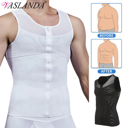 Men's Compression Vest Undershirt Slimming Tank Top Workout Shirts Tummy Slimming Abdomen Body Shaper Waist Trainer Fajas Tops