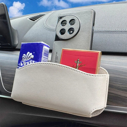 Auto Eyeglasses Organizer Box Adhesive Multifunctional pu leather car instrument panel installation for  Keys, Phones, Earphones