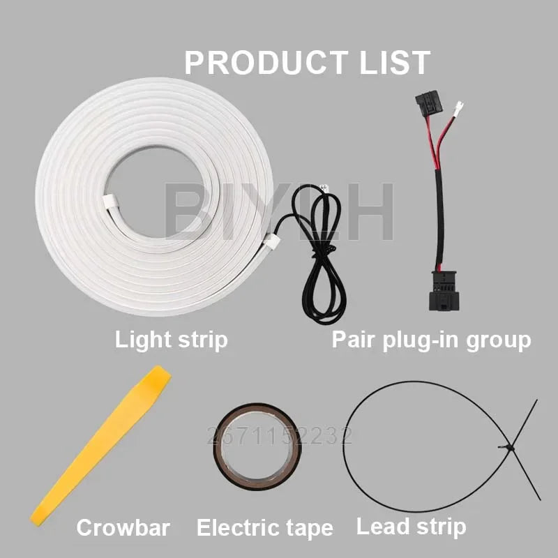 Car LED Atmosphere Light For Mercedes-Benz GLB Trunk Light Customized Tail Box Brightening Light Auto Interior Accessories