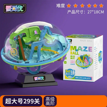 3d Stereo Maze Ball Educational Toys For Children Boys Logic Thinking Training Birthday Gift Brain Teaser Game Plaything