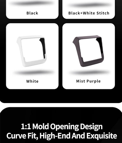 For Tesla Model 3 Highland & Model Y Juniper Rear Air Vent Cover & Leather Center Console Armrest Box Protection Car Accessories