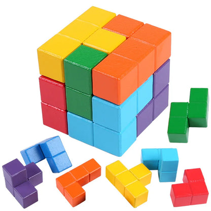 Disentanglement 3D Soma Cube Puzzle Montessori Brain Teaser IQ Logic Training Mind Challenge Educational Toys For Kids Adults