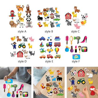 Zoo Felt Animal Animals Sewing Kits forest Children Birthday Gifts DIY Crafting and Sewing Set Felt for Beginner Kids