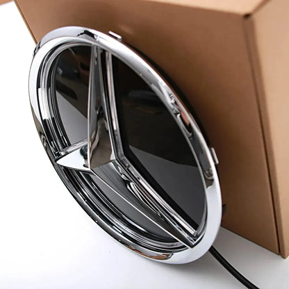 Front Grille LED Star Emblem Light Badge For Mercedes Benz GLC GLE GLS-Class 2016-2019