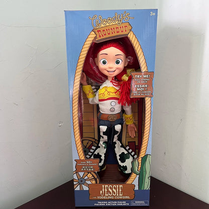 Toy Story 4 Talking Woody Jessie Action Figure Sing Soft Cute  Anime Figure Decoration Birthday Model Gift Toys