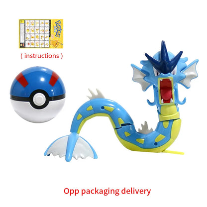 Pokemon Figure ball transform Action Gyarados Charizard Venusaur Blastoise Mewtwo Pikachu Mew Snorlax Poke ball Pokeball gift
