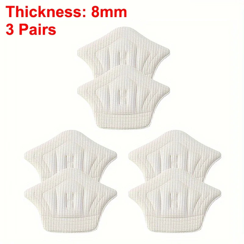 3pairs/6pairs Insoles Patch Heel Pads for Sport Shoes Back Sticker Adjustable Size Antiwear Feet Pad Cushion Insert Insole
