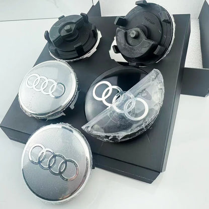 Car Floating 4pcs 60/61/68/69mm Wheel Hub Caps Hubcap Badge Styling For Audi B5 B6 B7 B8 A3 8P 8V 8L A5 A6 C6 C5 C7 A1 A7 A8 Q