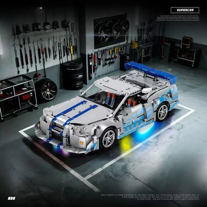 New technology racing car building blocks, creative MOC supercar building blocks, DIY model kit gifts for teenagers, boys, adult
