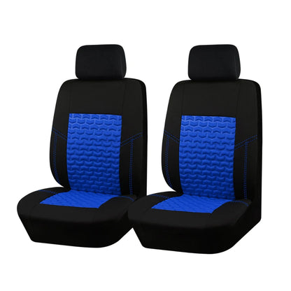 AUTO PLUS Car Seat Covers Tire Texture Press Breathable Fabric Seat Covers for Car 3 Zipper for Rear Seat Backrest