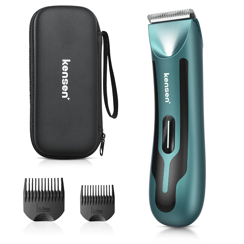 KENSEN S10 Electric Body Hair Trimmer for Men Women Balls Shaver Hair Removal Bikini Trimmer Groin Groomer Clipper Beard Razor