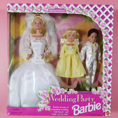 Barbie Elvis And Priscilla 2008 Wedding Doll Set Pink Label Collector Edition Collectible Figurine For Adult Collection