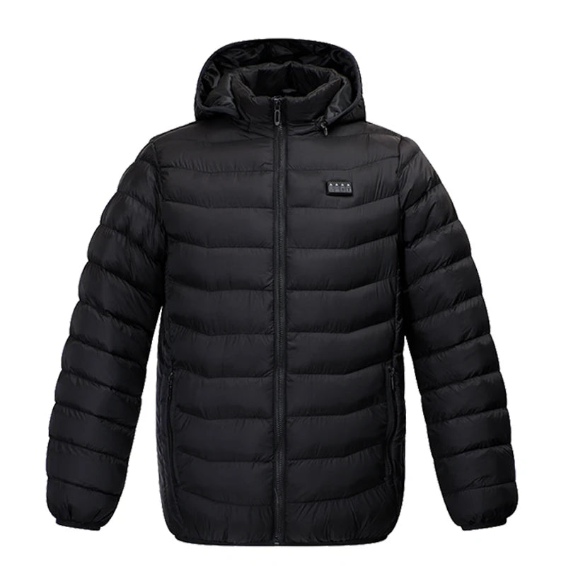 Winter Cold Protection 4-Control 23-Zone Men's Heated Jacket Electric Heated Cotton Coat【Power supply not included】
