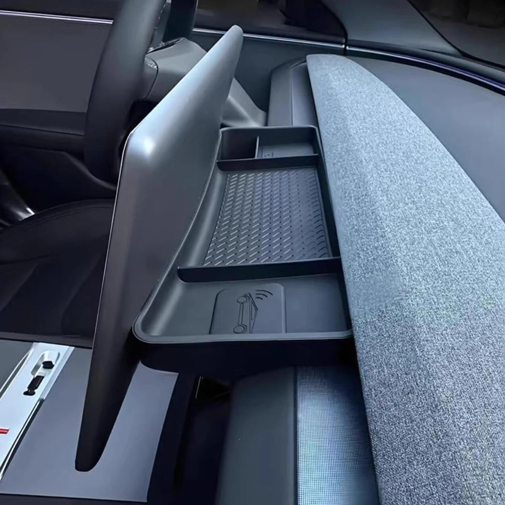 For Tesla Model Y Juniper Model 3 Model YL Dashboard Storage Tray Center Console Organizer Screen Rear Phone ETC Box Accessories