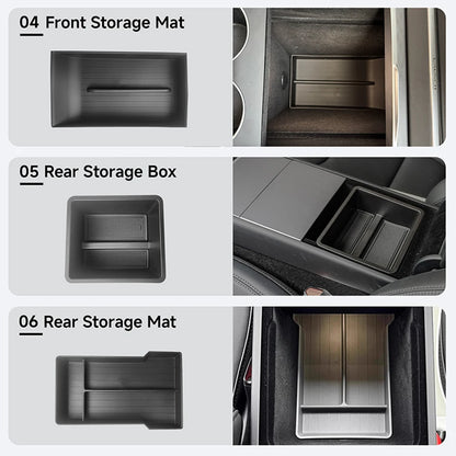 Storage Box for Tesla Model Y Juniper Accessories Center Console Trays for Tesla Model Y Juniper 2025-2026 Webcam Cover