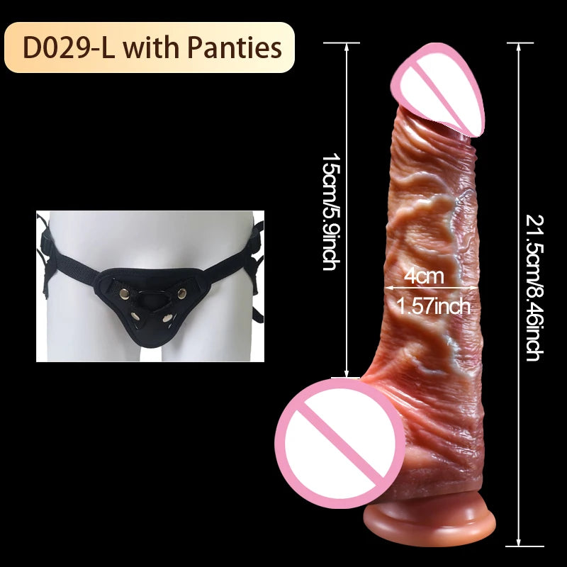 Realistic Dildo Skin Sliding Foreskin for Women Gay Sexmachine Dick Anal Masturbators Strapon Big Penis Dildos Adult Sex Toys 18