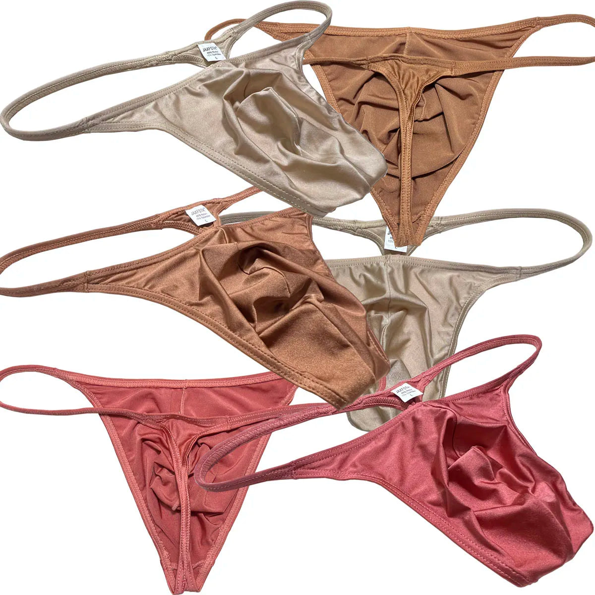 Cheeky Men's Thong Gloss Slip Tangas Soft Shiny G-strings Underwear Silky Smooth Bikini Bottoms Briefs Jockstrap Sissy Panties