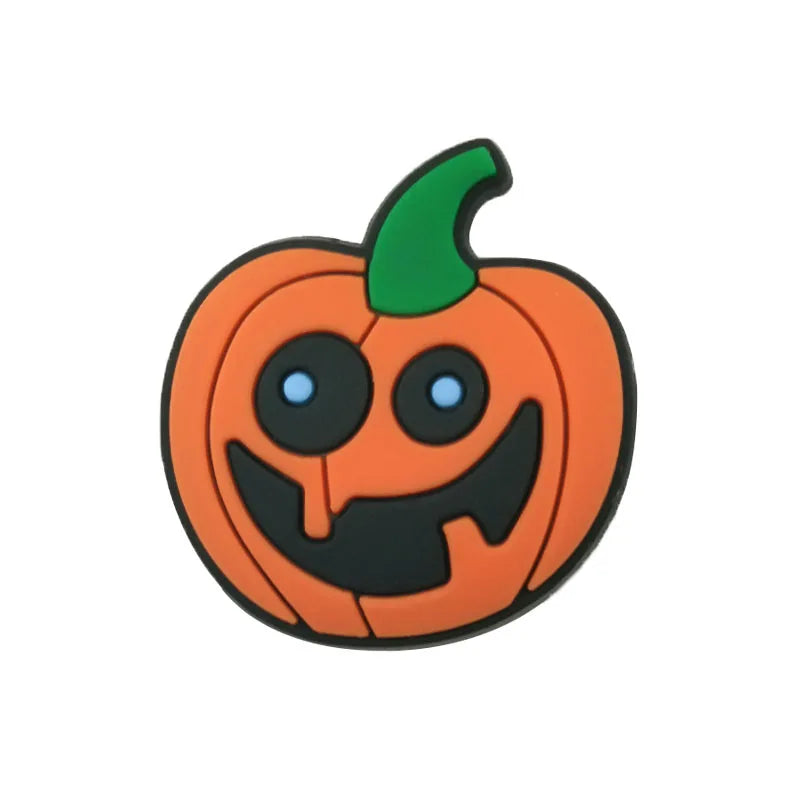 1/40pcs Halloween Shoe Charms Ghost Pumpkin Shoe Decorations Accessories Funny Sandals Pins Gifts for Women Kids Clog Buckles