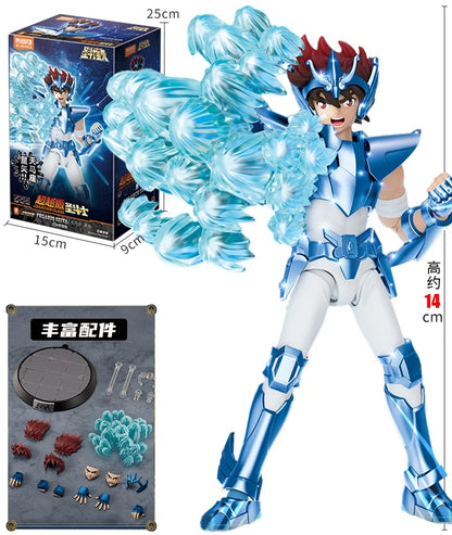 Original Blokees Gold Saint Action Figure Champion Saori Kido Seiya Mu Aiolia Assembly Figure Children Toys Birthday Gift