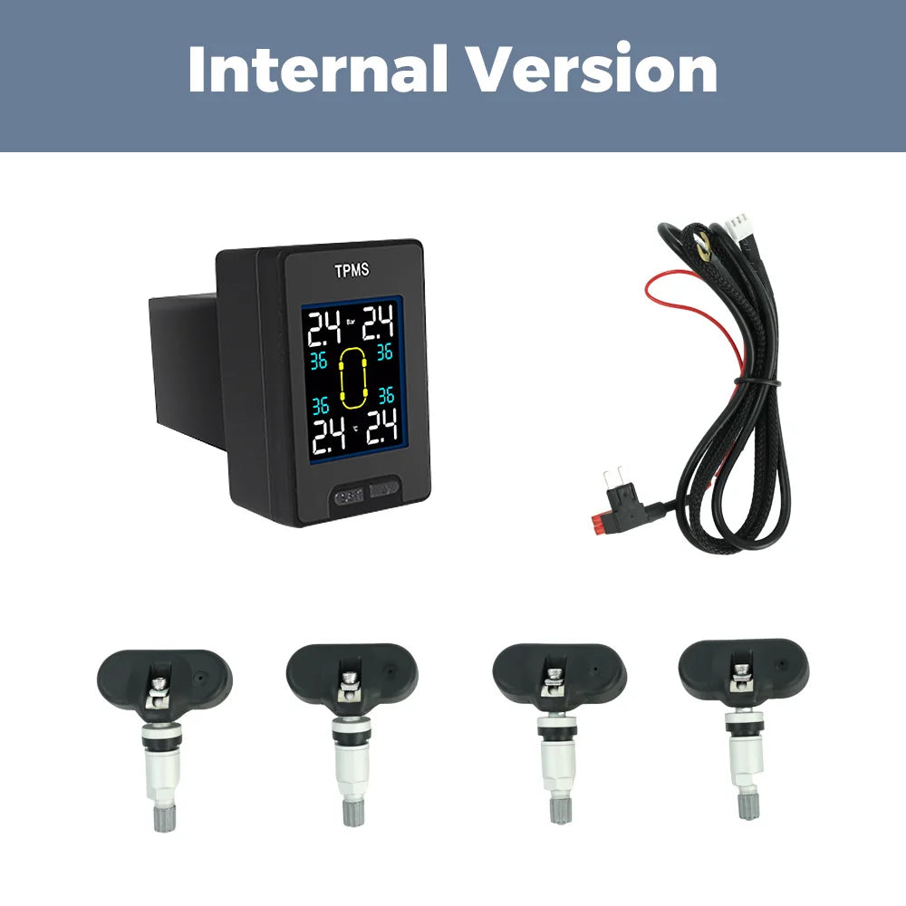 NaviFly Smart Car TPMS Tyre Pressure Sensor Monitoring System For Toyota Series Digital LCD Tire Display 4Pcs External Internal