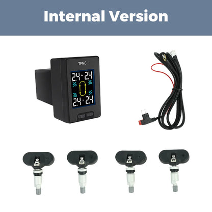 NaviFly Smart Car TPMS Tyre Pressure Sensor Monitoring System For Toyota Series Digital LCD Tire Display 4Pcs External Internal