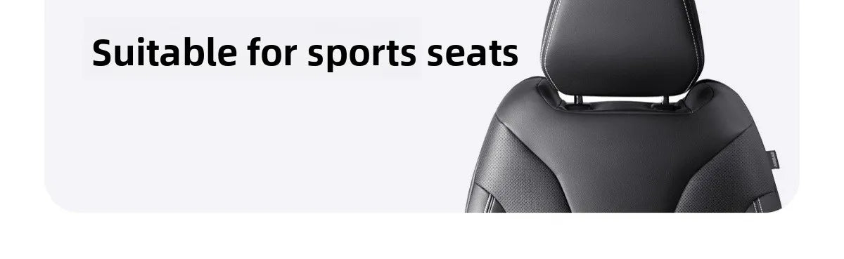 High Quality Universal Car Headrest Cushion Car Seat Neck Pillow High-grade Leather Breathable Lumbar Support Car Pillow
