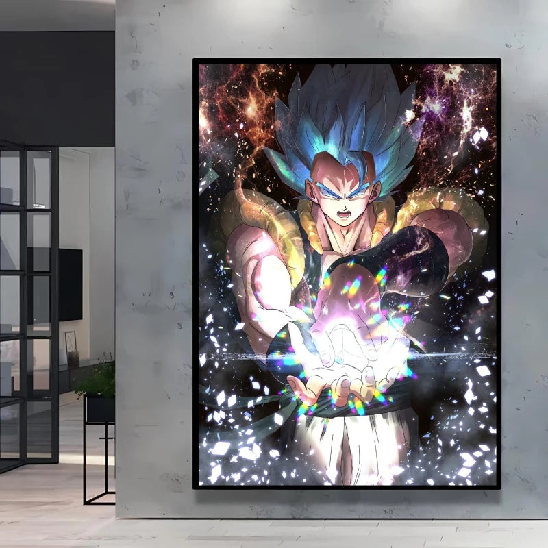 Classic Warm Blood Dragon Ball Posters Anime Pictures Goku Vegeta Son Gohan Wall Art Home Decor Picture Hanging Painting Decor