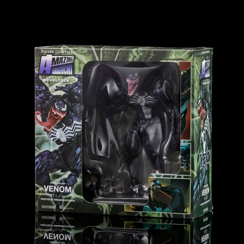 AMAZING YAMAGUCHI Carnage Venom Spider Man Marvel legends Action Figure Joint Movable Change Face Statue Model kids for Toy Gift