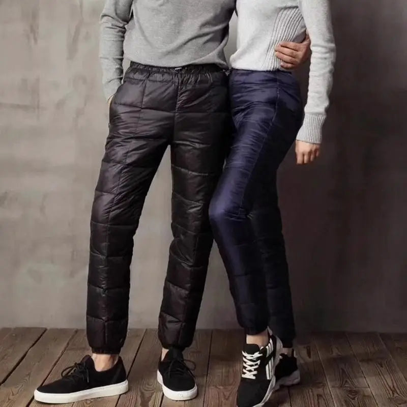 New Three-Layer Cotton Men's Winter Pants Thickened Cold Resistant Windproof Outdoor Wear Straight Leg Long Casual Trousers