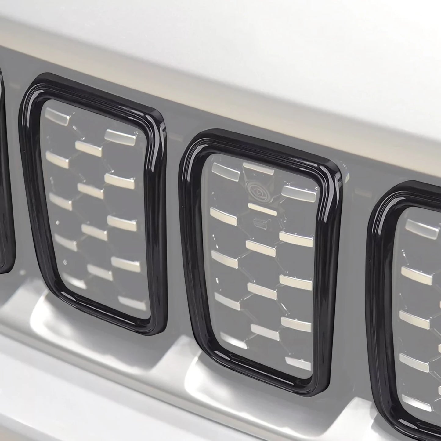 7PCS Car Front Grille Grill Inserted Mesh Cover for Jeep Compass 2021 2022 2023 2024 2025 Racing Grills Exterior Accessories