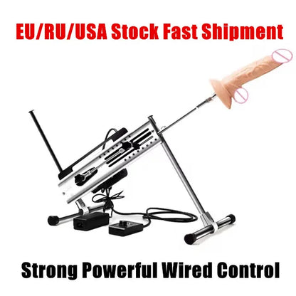 Love Machine With Thrusting Dildo Attachments Automatic Remote Control Adjustable Sex Toys For Adults Vagina Anal Masturbation
