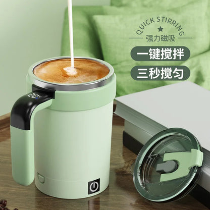 New smart temperature measuring magnetic automatic stirringcup electric portable coffee cup milkshake cup fitness thermos kettle