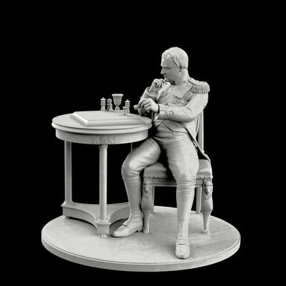 75mm resin unpainted model kit, Napoleon Emperor unassembled and unpainted GK